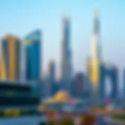 A panoramic view of Dubai's skyline showcasing modern architecture.