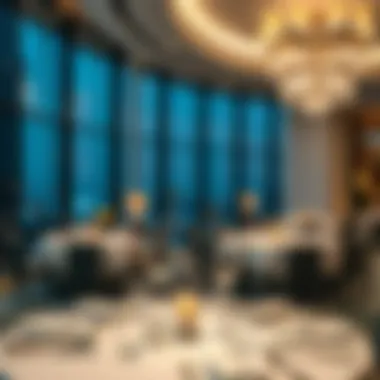Exquisite Dining Experience at Yas Island Rotana Elegant dining setup at Yas Island Rotana