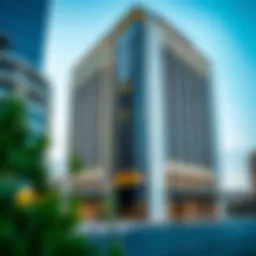 Architectural view of Kawakeb Building showcasing its modern design