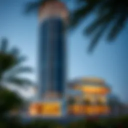 Exterior view of Le Solarium Tower showcasing modern architecture