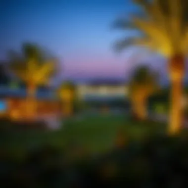 Enchanting Night Ambiance at Montgomerie Golf Club Night view showcasing the ambiance of Montgomerie Golf Club
