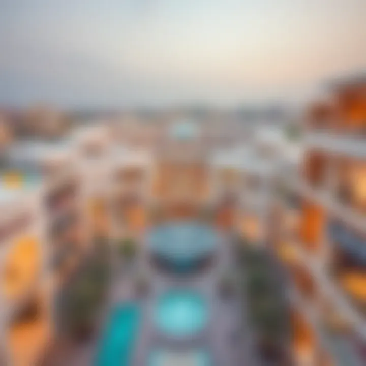 Aerial View of Tasheel Al Quoz Mall Aerial view of Tasheel Al Quoz Mall showcasing its modern architecture