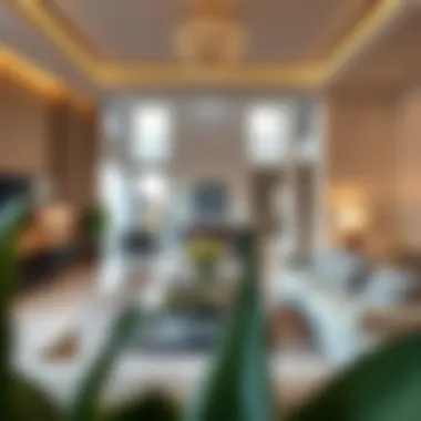 Luxury Interiors of The Villa Luxury interiors of a villa in The Villa, showcasing spacious living areas