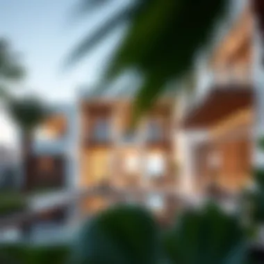 Modern Architecture of Villas Modern architecture of villas within The Villa, highlighting design elegance