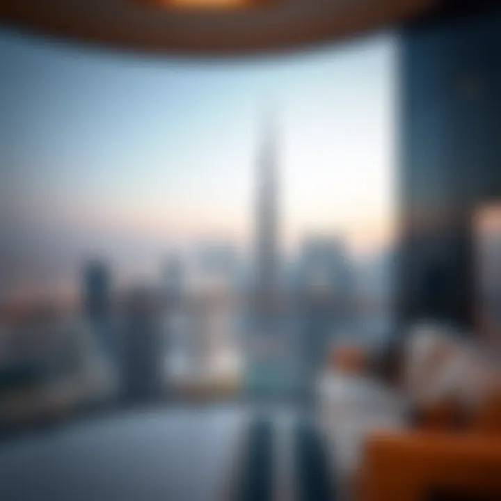 Stunning view of the Dubai skyline from Two Seasons Hotel Dubai