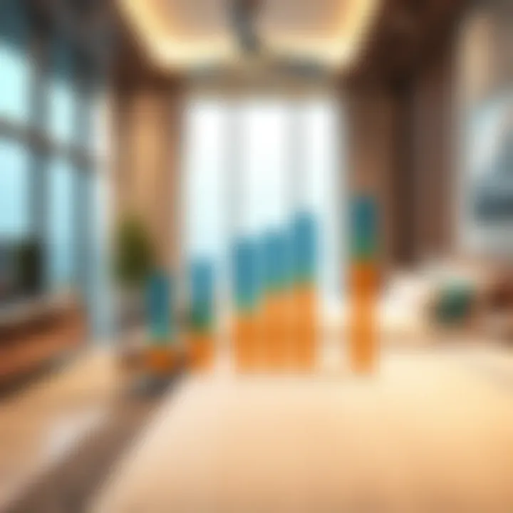 Market analysis graph for accommodation options