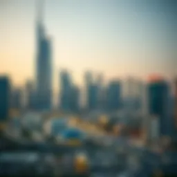 Dubai skyline with modern architecture