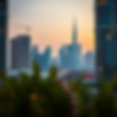 Dubai Skyline and Real Estate Trends during Holidays Dubai skyline highlighting real estate during holiday seasons