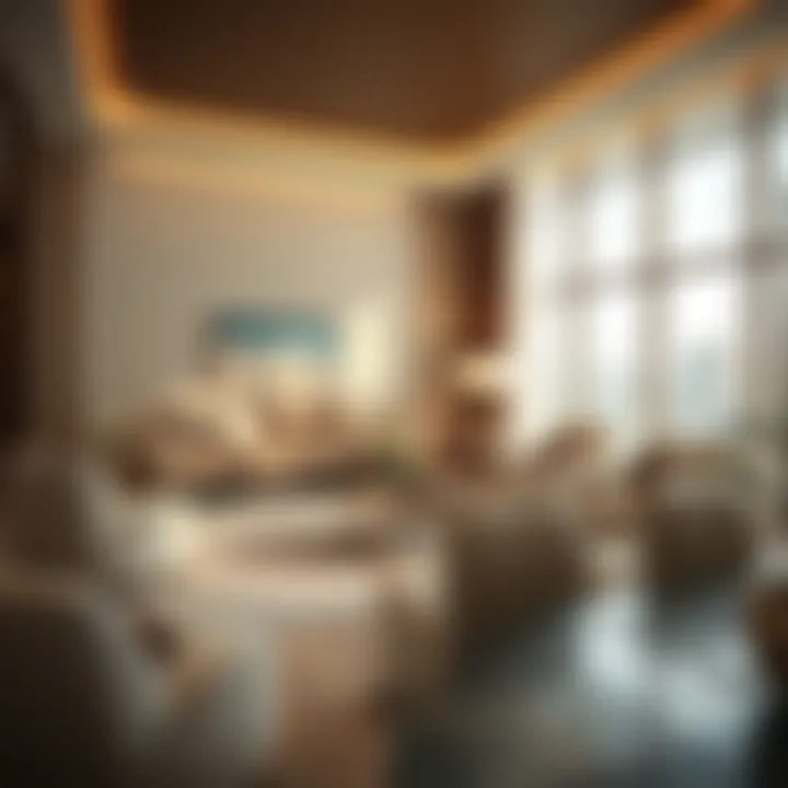 Elegant Living Space Layout Elegant living space layout of Springs 3E