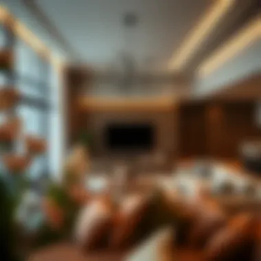 Luxurious interior of a living space in Vida Hills, highlighting modern design elements and comfort.